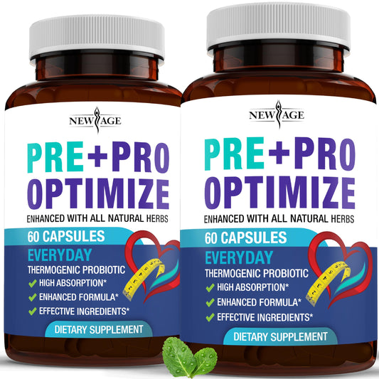 Pro Optimize Probiotics for Women, Menopause, 70 Billion CFU, Digestive Health - Relief for Bloating, Hot Flashes, Joint Support, Night Sweats - Gut Health & Metabolism - Dong Quai (120 (Pack of 2)) NEW AGEBuy Supplements Australia