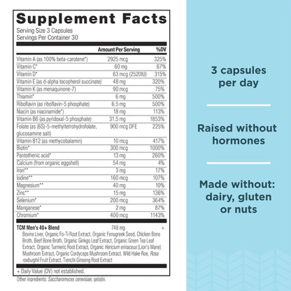Ancient Nutrition Multivitamins for Men and Women, Age 40+ (90 Count) Ancient Nutrition