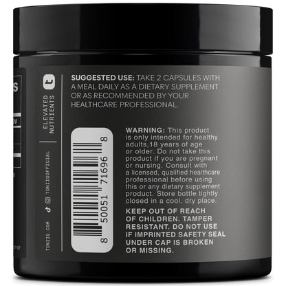 Tremella Mushroom Ultra High Potency 15:1 Extract with 30% Beta Glucans - Pure & Concentrated Formula - Third-Party Lab Tested for Purity & Quality - 120 Capsules Toniiq buy supplements Au