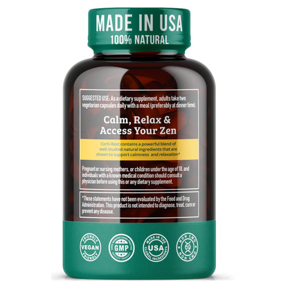 Cortisol Reducer & Adrenal Support Supplement–Natural Stress Relief with Ashwagandha KSM-66, Magnesium Glycinate & Citrate, L-Theanine, Rhodiola, Apigenin, Turmeric & Vitamin D3–Calm Mood & Relaxation Dr. MatthewBuy Supplements Australia
