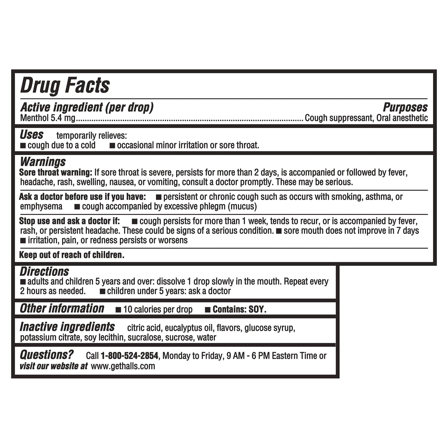 HALLS Cough and Throat Relief Mentho-Lyptus Cough Drops, 30 Drops HALLS buy supplements Au