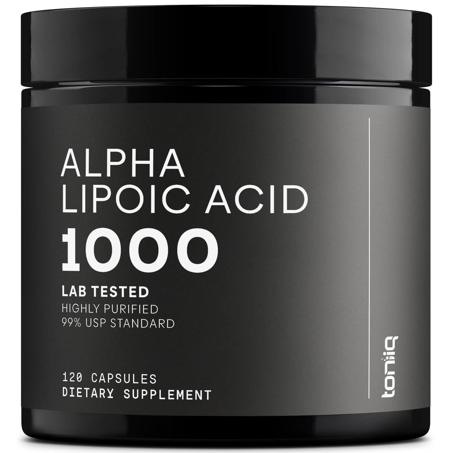 Toniiq 1000mg Ultra High Strength Alpha Lipoic Acid Capsules - Highly Purified 99%+ USP Standard - 120 Capsules ALA Supplement Toniiq buy supplements Au