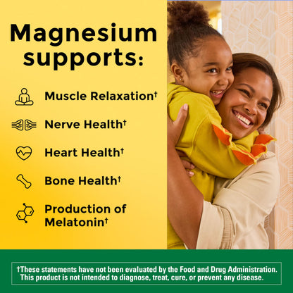 Nature Made Magnesium Oxide 400 mg Softgels, Extra Strength Magnesium Supplements for Men and Women, Support for Muscle, Nerve, Bone and Heart, 110 Day Supply Nature MadeBuy Supplements Australia