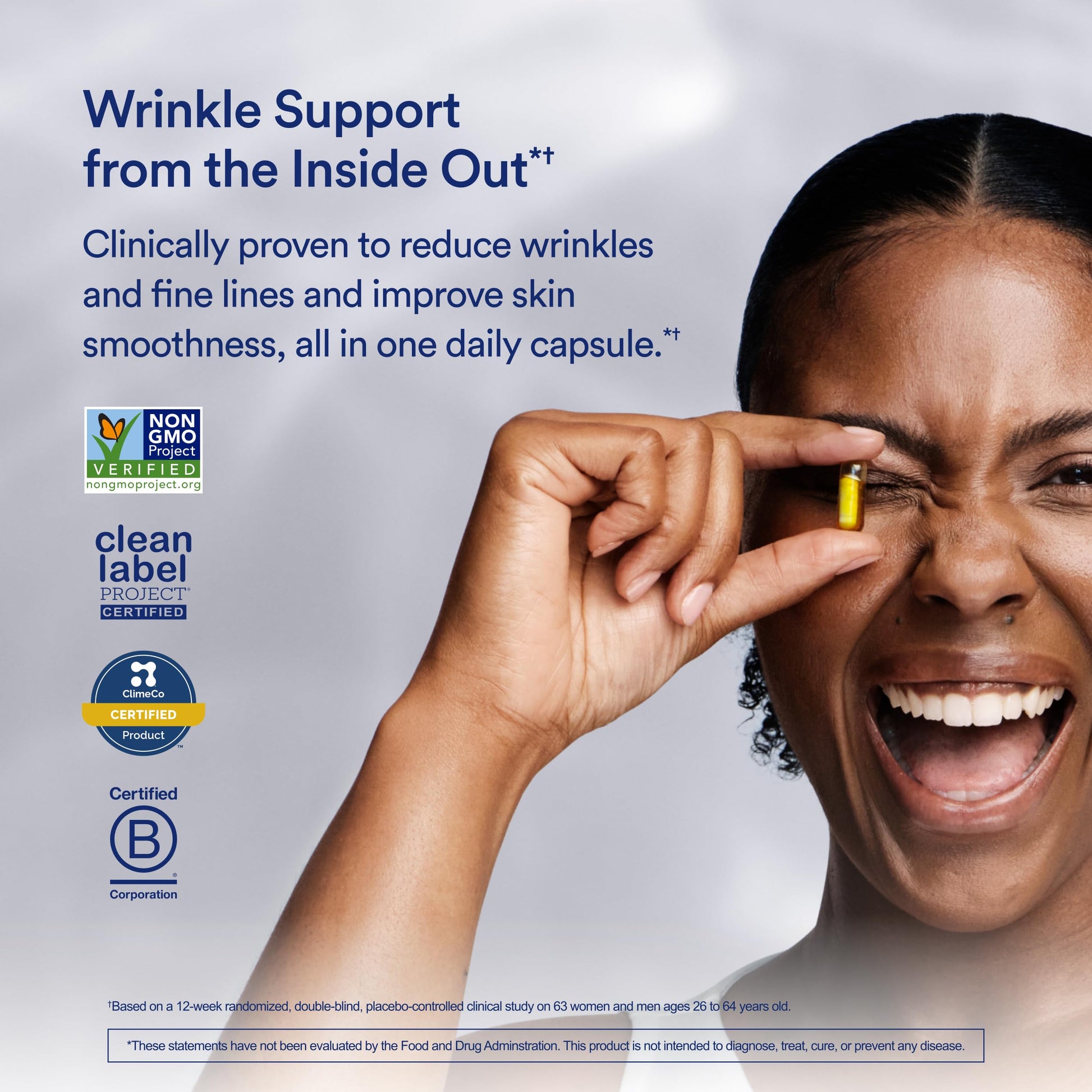 Ritual HyaCera Skin Supplement for Wrinkle Support, with Hyabest® and Ceratiq® for Skin Hydration Support, Hyaluronic Acid, Glycolipids, Ceramides, Gluten Free, Non GMO, Vanilla Essence, 30 Day Supply RitualBuy Supplements Australia