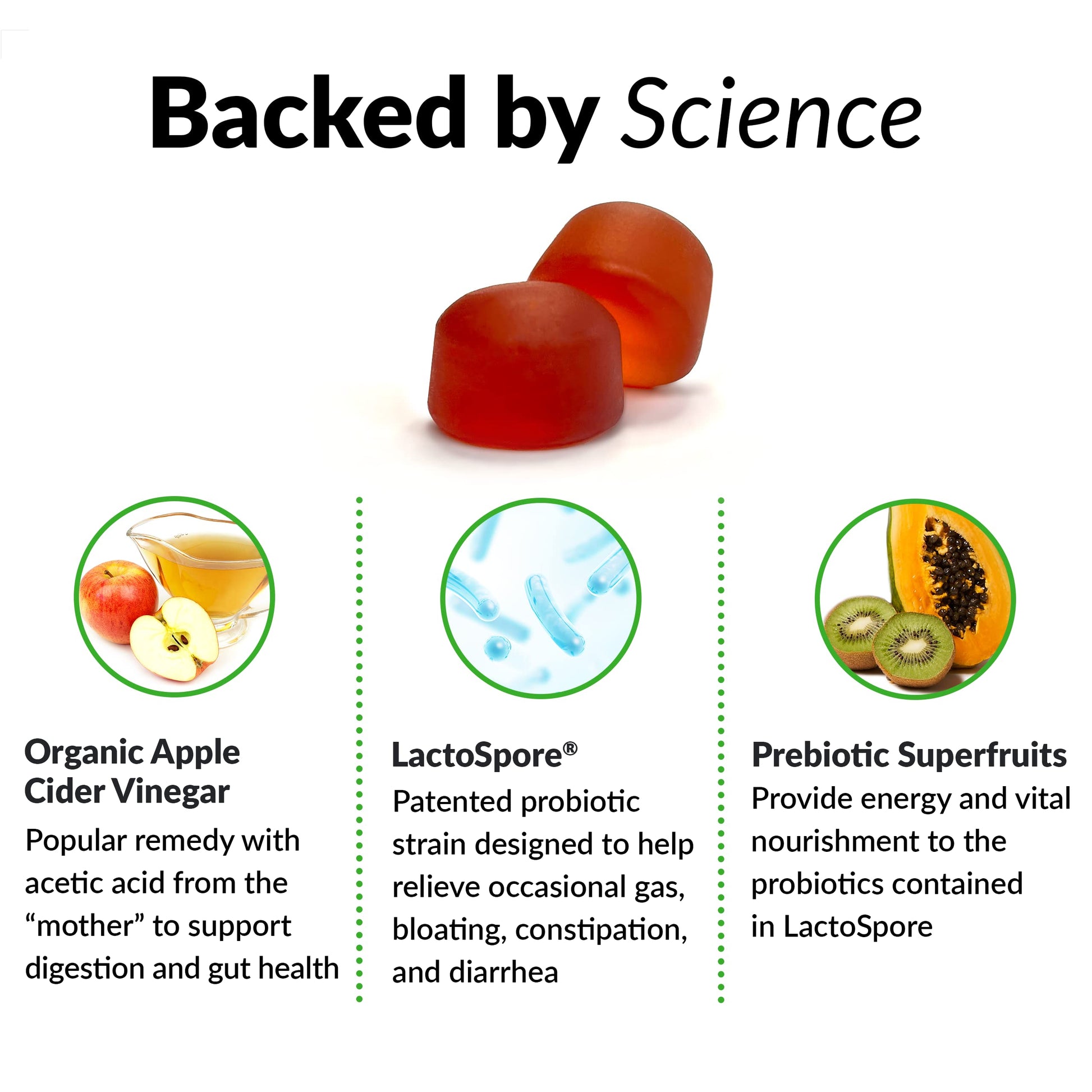 Force Factor ProbioSlim Apple Cider Vinegar Gummies with Organic, LactoSpore & Nature' Force FactorBuy Supplements Australia