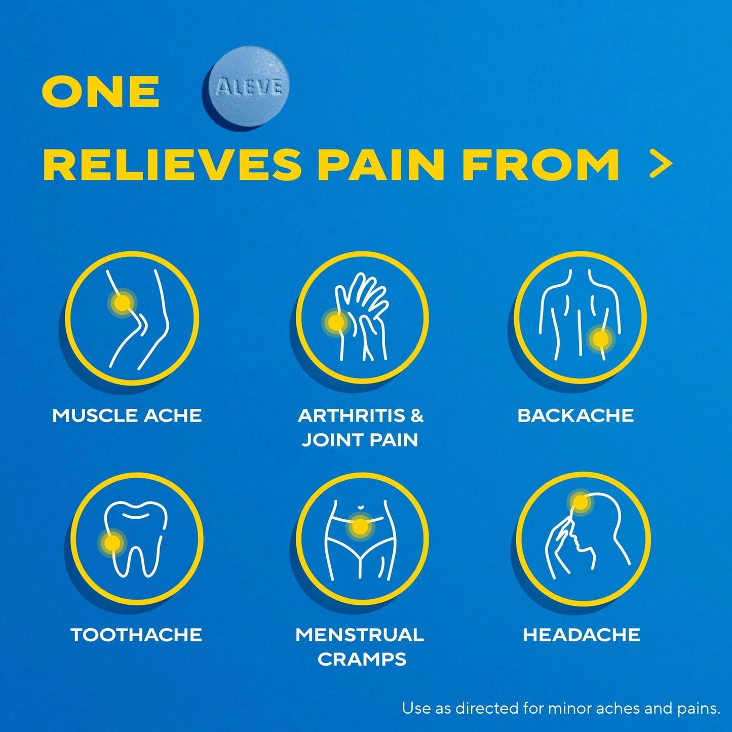 Aleve Pain Reliever & Fever Reducer Tablets, Naproxen Sodium, Headache, Back and Body Pain Relief Medicine, 270 Count AleveBuy Supplements Australia