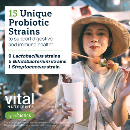 Hyperbiotics Vital Nutrients Pro-15 Prebiotics and Probiotics for Women and Men | 15 Science Backed Strains | Supports Occasional Constipation, Diarrhea, Gas & Bloating | 30 Vegan Time Release Pearls HyperbioticsBuy Supplements Australia