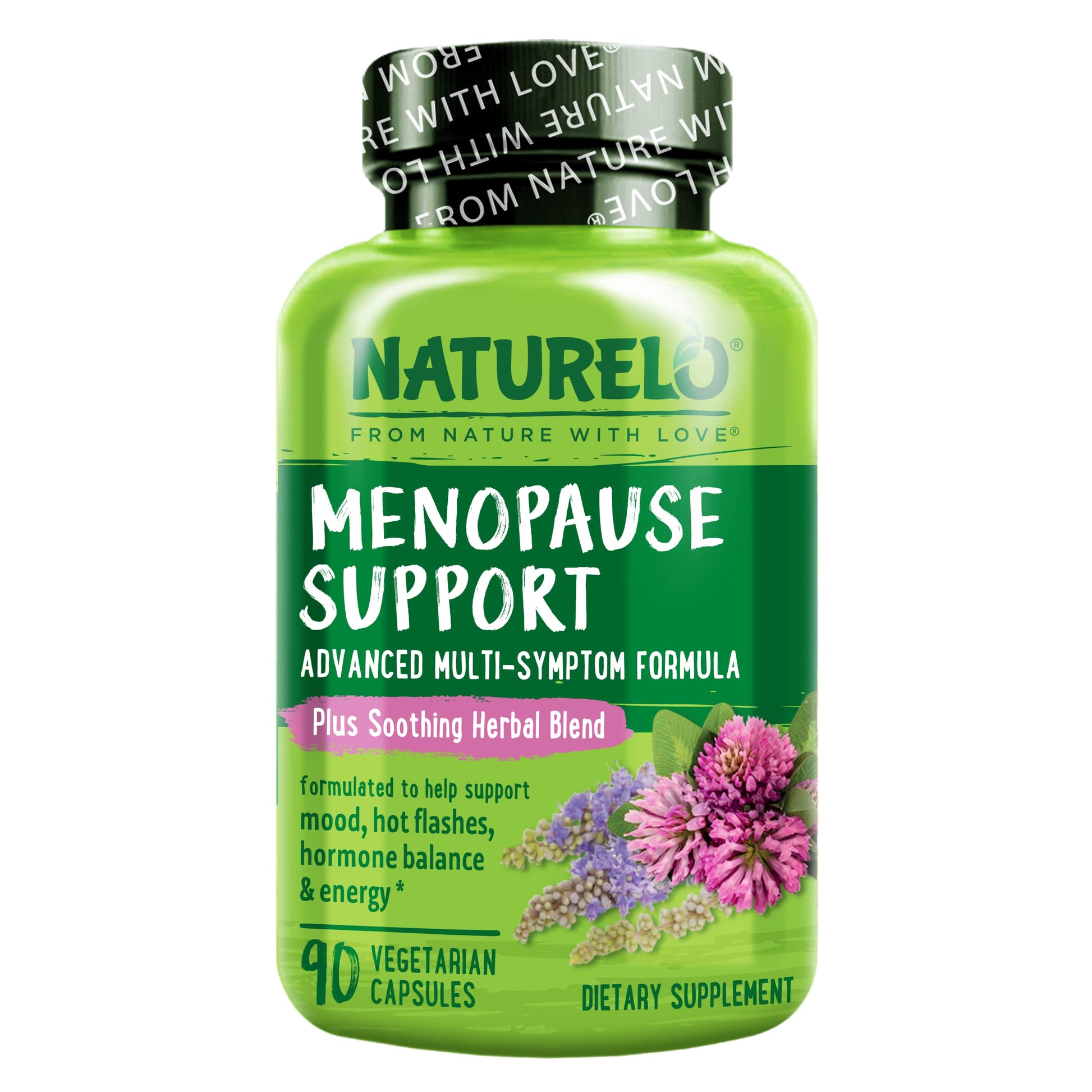 NATURELO Menopause Supplements for Women, Herbal Blend with Black Cohosh for Menopause Hot Flashes Advanced Estrogen Multi-Symptom Formula 90 Capsules NATURELOBuy Supplements Australia