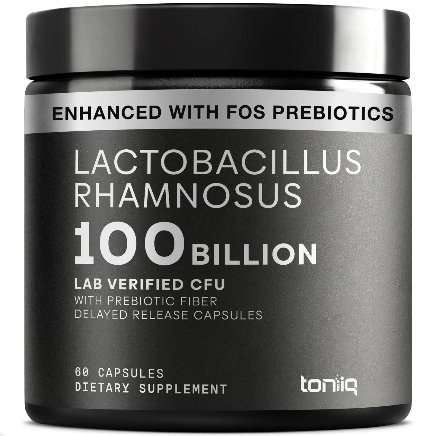 Toniiq Lactobacillus Rhamnosus – Ultra High Strength 100B CFU with Prebiotic FOS – Delayed Release Capsules – Third-Party Lab Tested – 60 Capsules Toniiq buy supplements Au