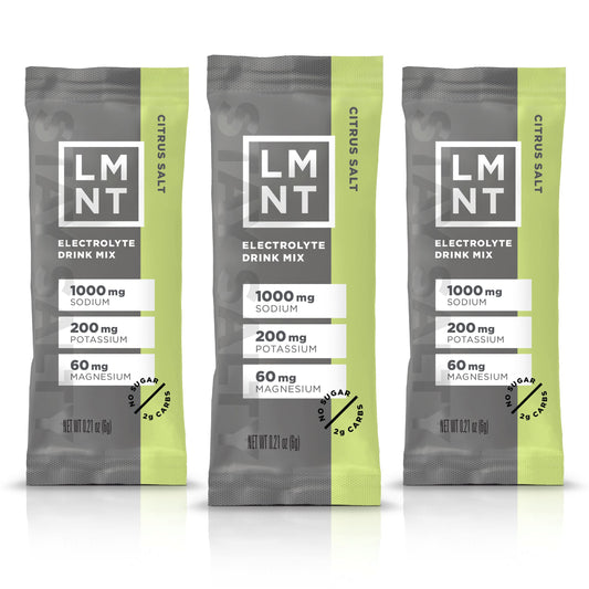 LMNT Zero-Sugar Electrolytes - Citrus Salt - Hydration Powder Packets | No Dodgy Ingredie