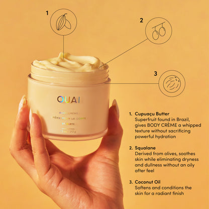 OUAI St. Barts Hair & Body Gift Set - Tropical-Scented Body Care for Women & Men - Includes Full Size Hydrating Body Cream & Deluxe Hair and Body Mist (2 Count) OUAIBuy Supplements Australia
