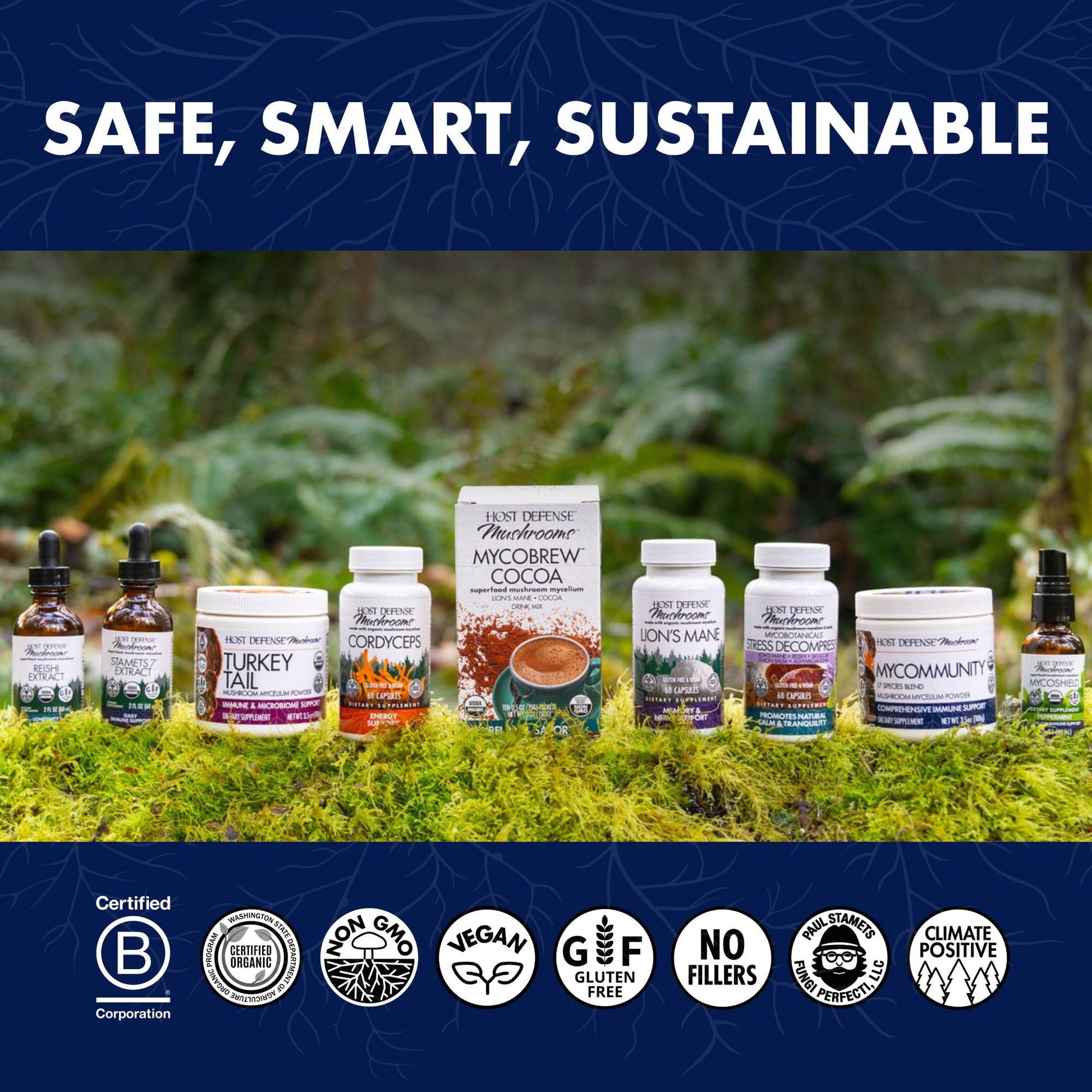 Host Defense Mushrooms Lion's Mane - Brain Health Support Supplement for Focus & Memory Function - Immune & Nervous System Support Supplement- 30 Capsules Host DefenseBuy Supplements Australia