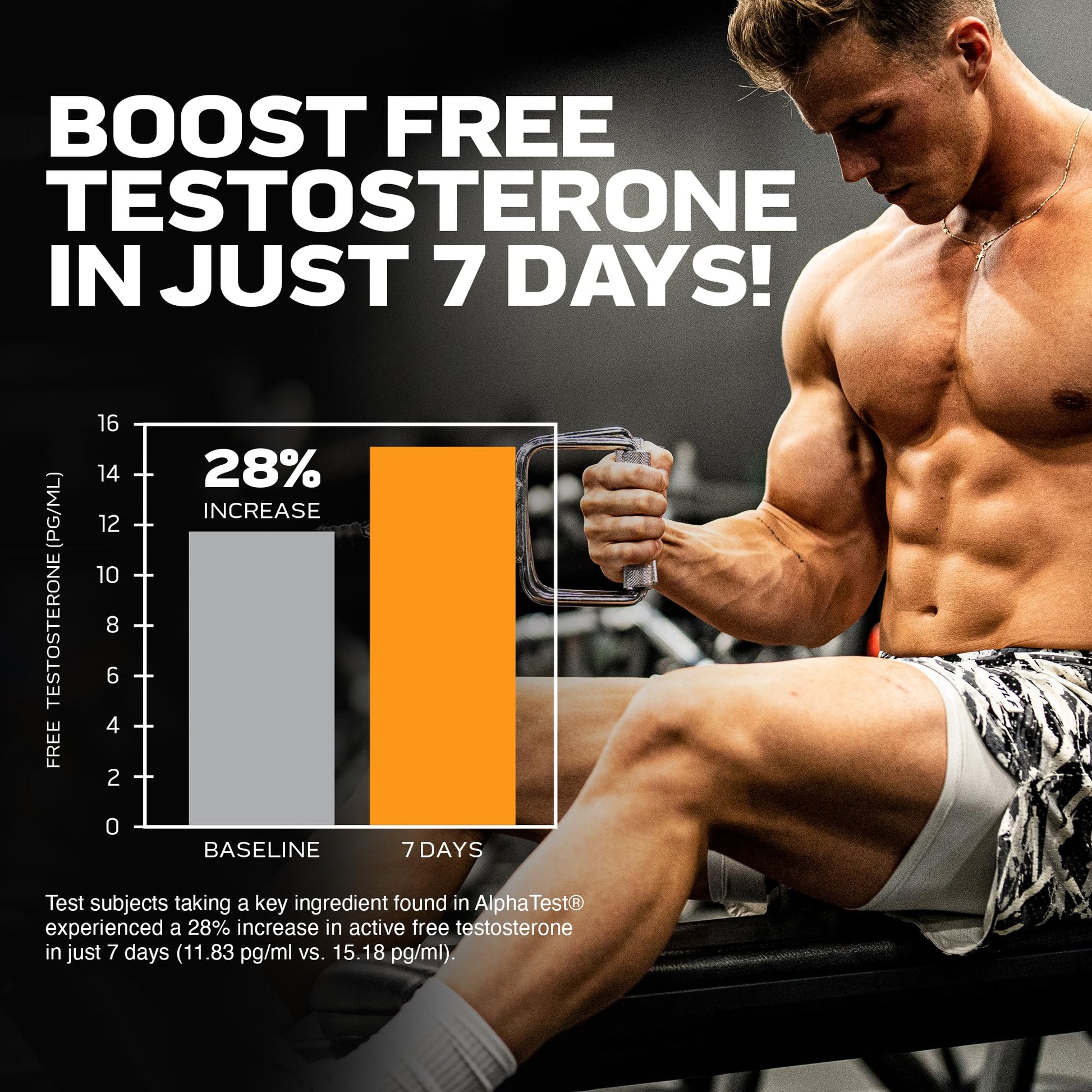 Testosterone Booster for Men, MuscleTech AlphaTest, Tribulus Terrestris & Boron Suppleme MuscleTechBuy Supplements Australia