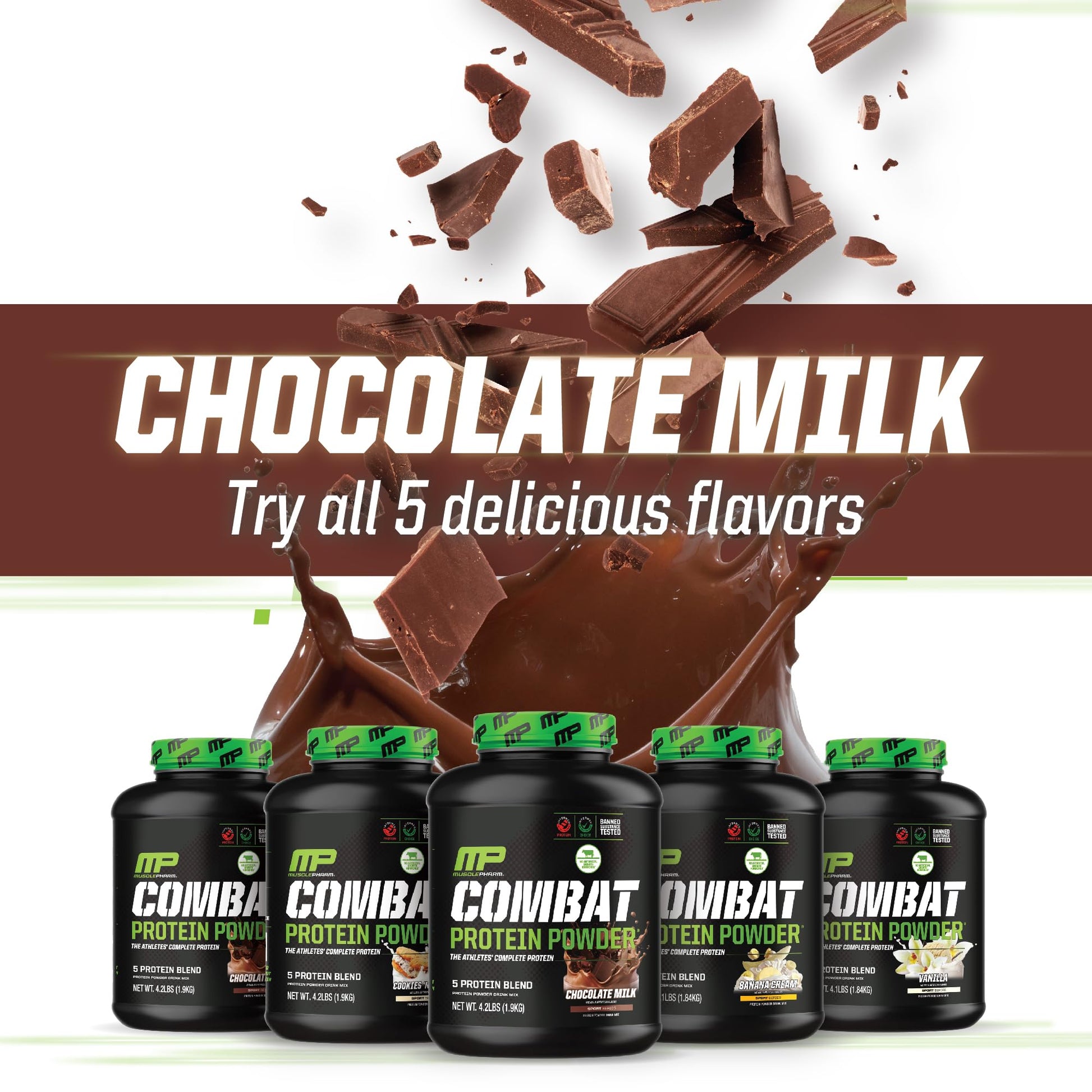 Muscle Pharm Combat Protein Powder, Fuels Muscles for Productive Workouts, 5 Protein Muscle PharmBuy Supplements Australia