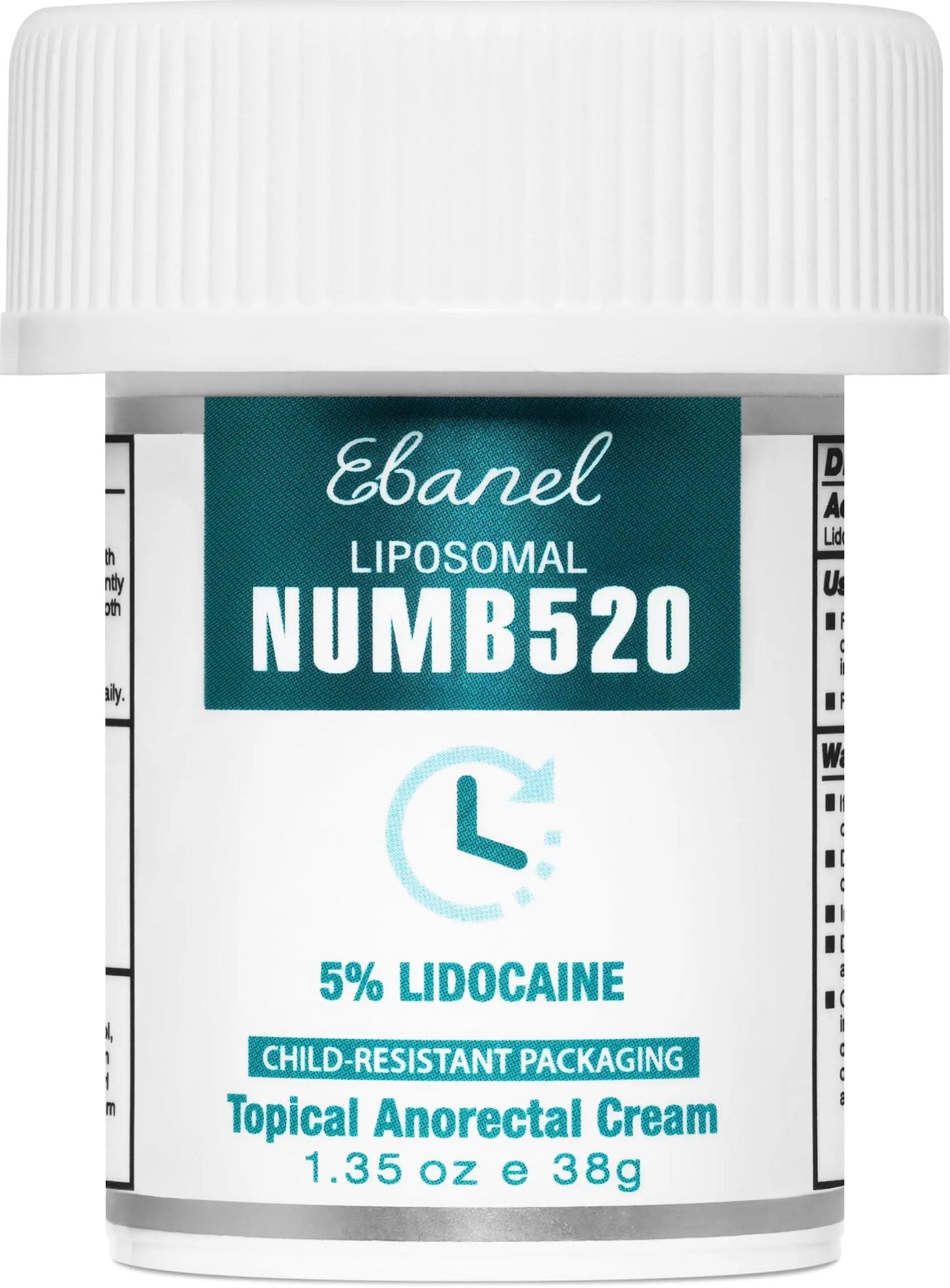 Ebanel 5% Lidocaine Numbing Cream, Pain Relief Burn Itch Numb Cream, Maximum Strength Topical Anesthetic with Allantoin, Vitamin E for Local and Anorectal Uses, Hemorrhoid Treatment, 1.35 Oz EbanelBuy Supplements Australia