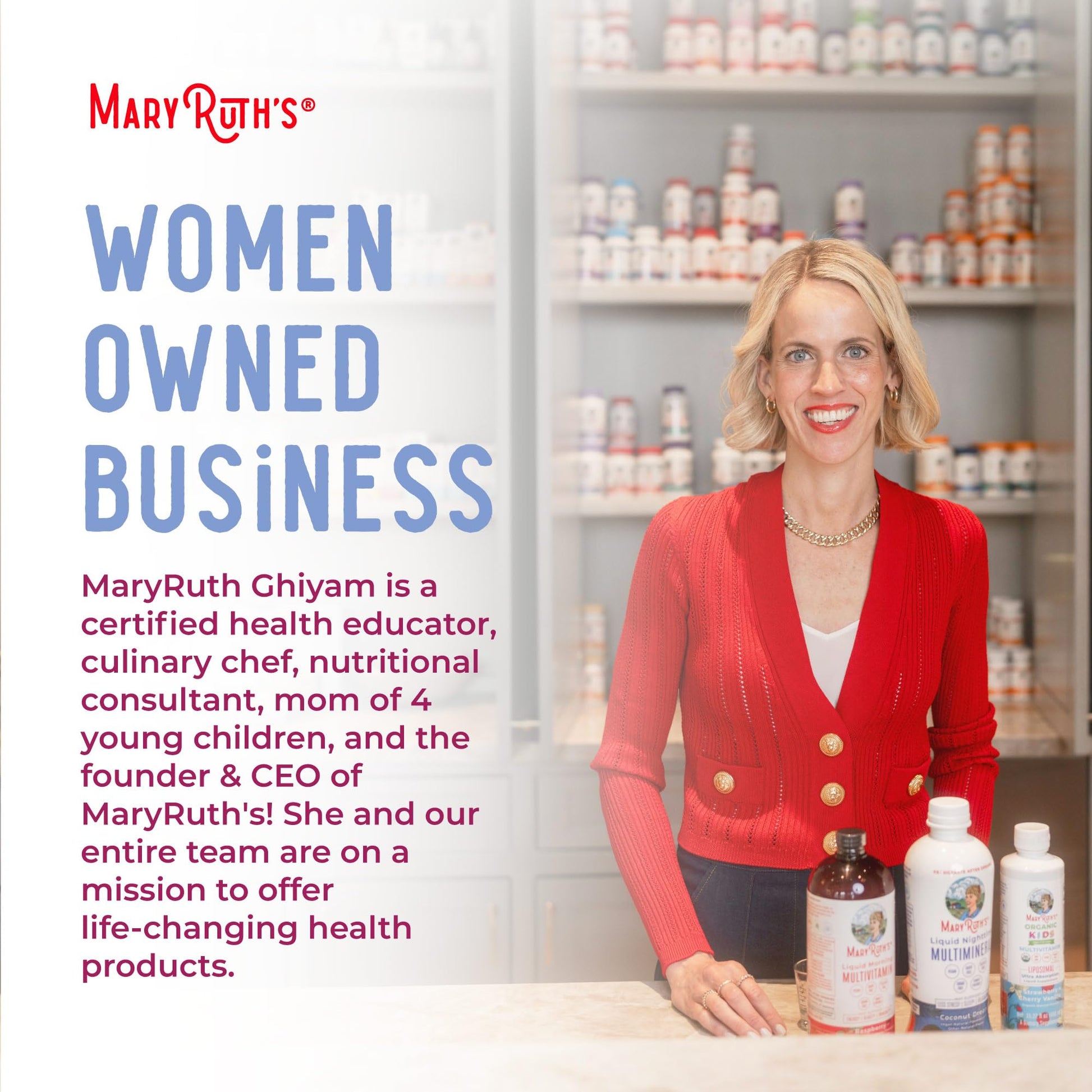 MaryRuth Organics Prenatal & Postnatal Multivitamin for Women | Sugar Free | Formulated for Pre-Conception, Pregnancy & Nursing | Prenatal Vitamins | Vegan | Non-GMO | Gluten Free | 30 Servings MARYRUTH'SBuy Supplements Australia