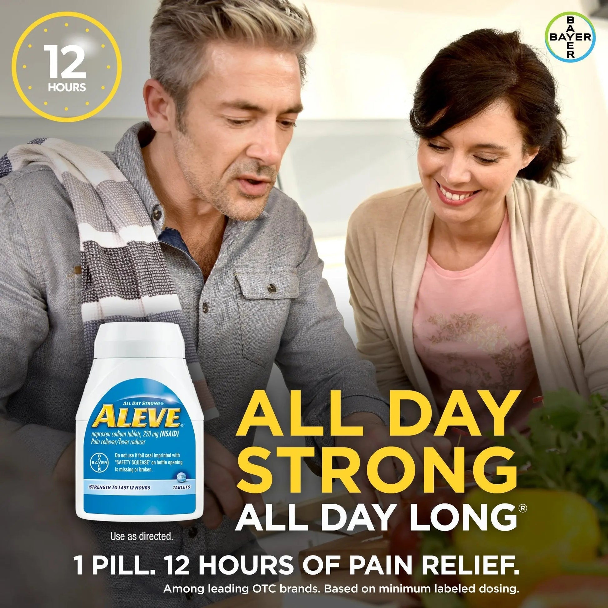 Aleve Tablets with Naproxen Sodium, 220mg (NSAID) Pain Reliever/Fever Reducer, 24 Count, Blue AleveBuy Supplements Australia