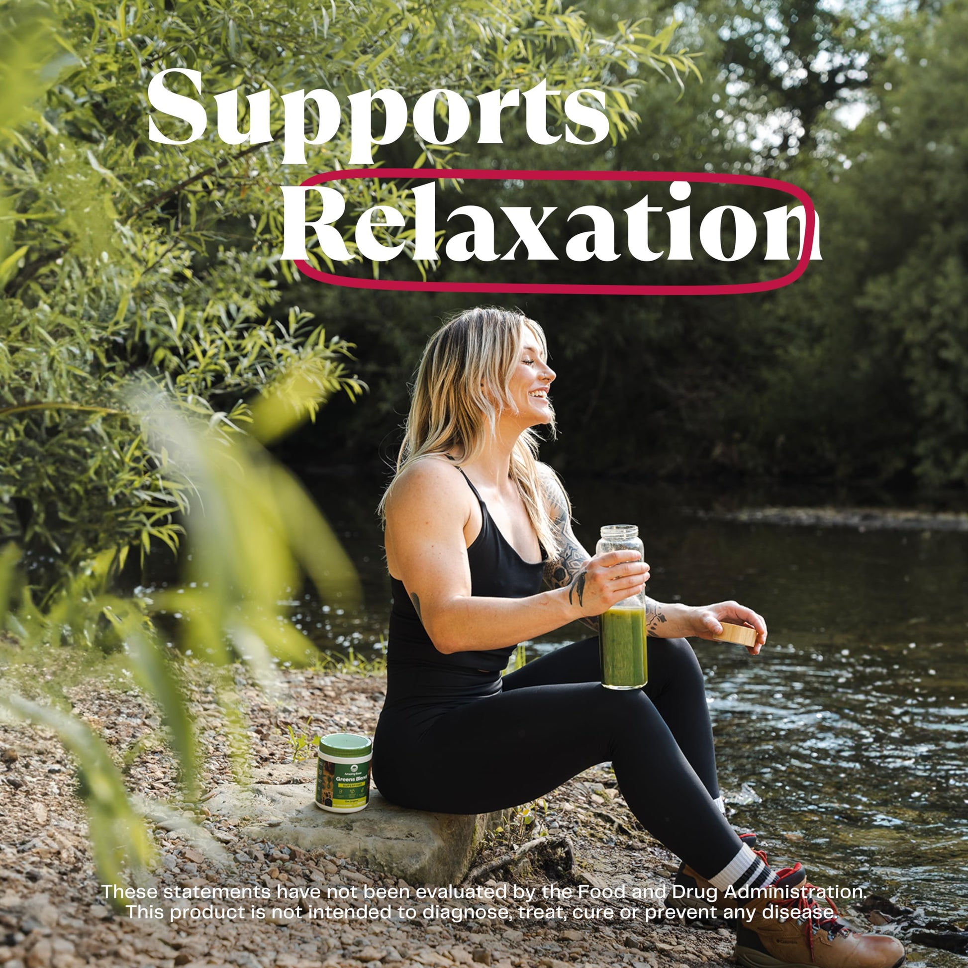 Amazing Grass Greens Blend Mood: Super Greens Powder Smoothie Mix for Mood, Relaxat Amazing GrassBuy Supplements Australia