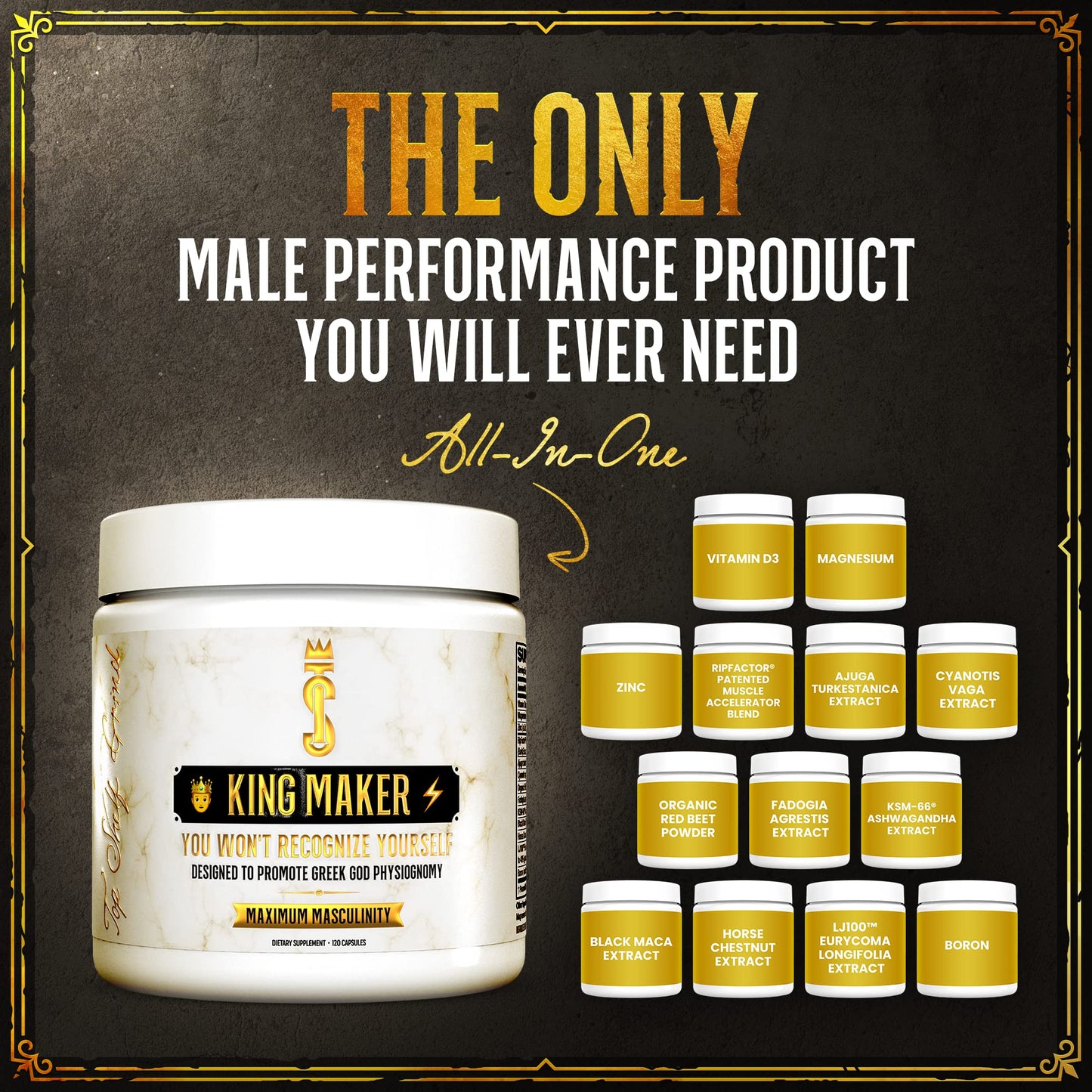 Top Shelf Grind King Maker, 13-in-1 Anabolic Supplement for Men to Increase Stamina Join Top Shelf GrindBuy Supplements Australia