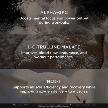 Genius Pre Caffeine-Free Pre Workout Boosted Energy, Focus, Performance Nootropic Formula AlphaSize, Citrulline Malate, CarnoSyn Beta Alanine Endurance, Stamina, Recovery, 20 Servings - Grape Limeade The Genius BrandBuy Supplements Australia
