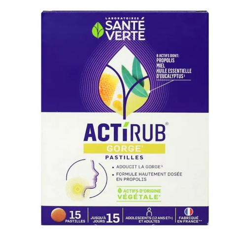 ACTIRUB throat lozenges SANTE VERTE