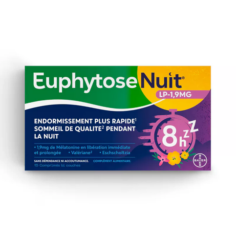 Euphytose Nuit LP 1,9 mg melatonin - 15 tablets