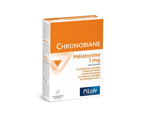 PILEJE - Chronobiane Melatonin 1 mg : Sleep Aid for Easier Falling Asleep 30 Tablets