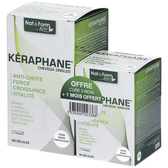 Nat & Form Keraphane 180 Gelules + 60 Free Gelules
