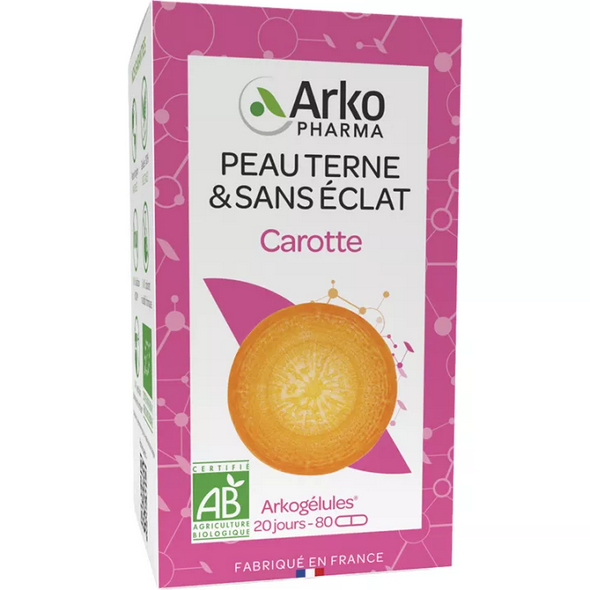 Arkocaps Carotte Peau Terne & Sans Éclat 80 capsules