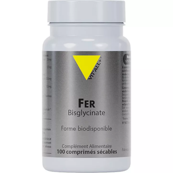 Vitall+ Iron Bisglycinate 27mg 100 divisible tablets