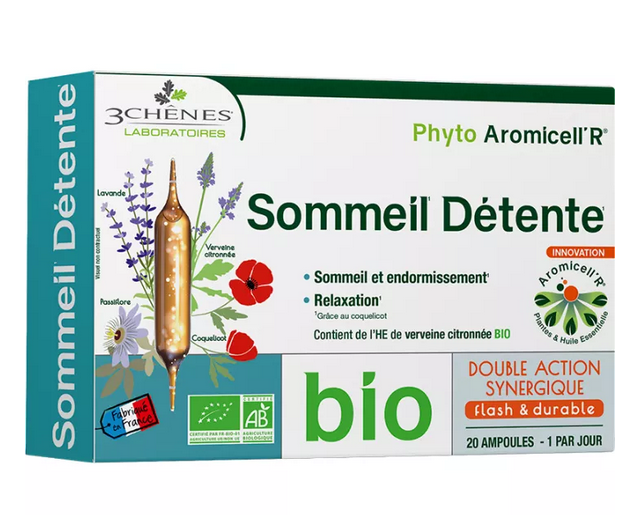 3-Chênes Phyto Aromicell'r Bio Sommeil Détente 20 phials