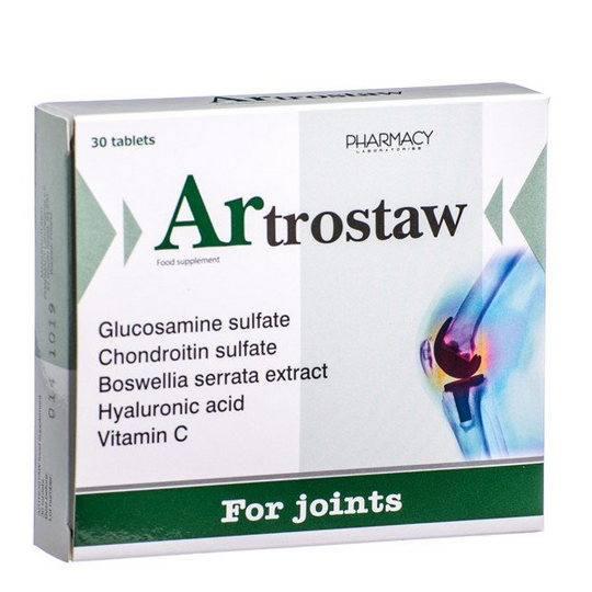 Artrostaw For joints 30 tabs collagen hyaluron glucosamine enjoy every move