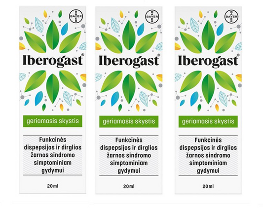 3x Iberogast 20ml Oral Liquid IBS Indigestion Abdominal Discomfort Dyspepsia