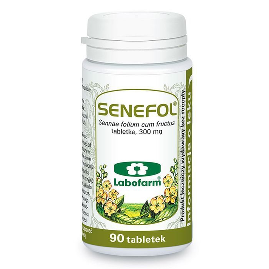 Senefol 300 mg tablets, laxative, N90 - Sennae folium cum fructu 300mg