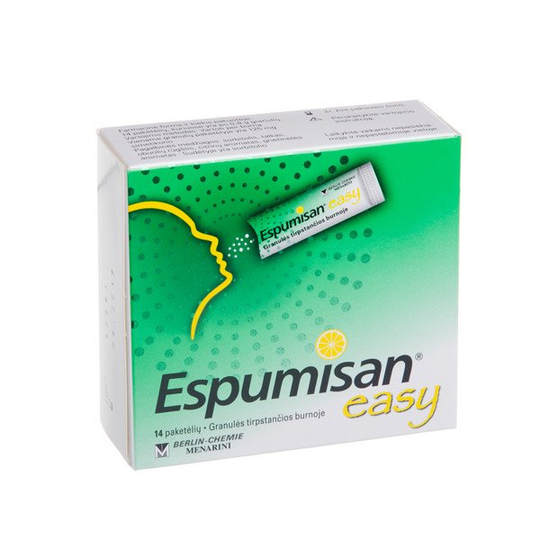 ESPUMISAN EASY 125mg Granules In Sachets 14 Pcs. Stomach Aches Bloating