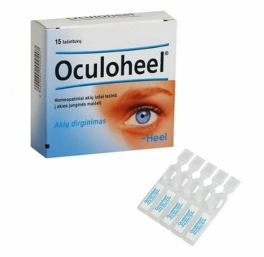 15 vials Heel Oculoheel Eye Drop Vials - 0.45Ml - Pack of 15 by Heel