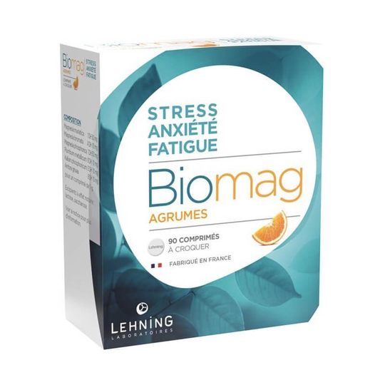 Biomag agrumes - 90 tablets - Homeopathy Against Stress, Anxiety, Fatigue