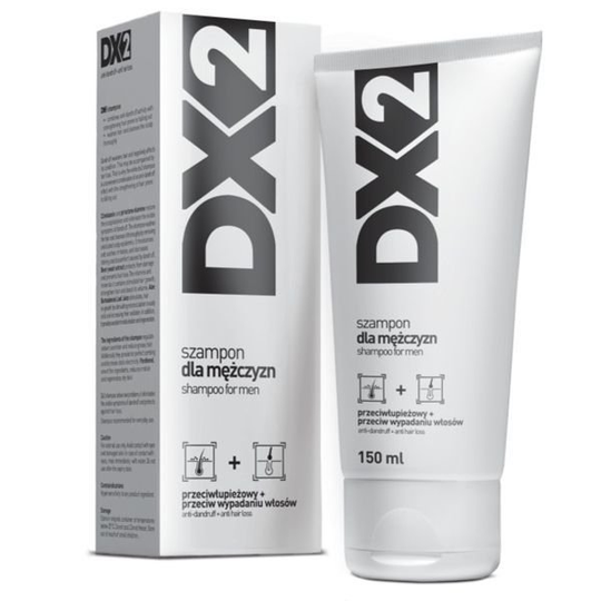 DX2, shampoo for men, against dandruff and hair loss, 150ml