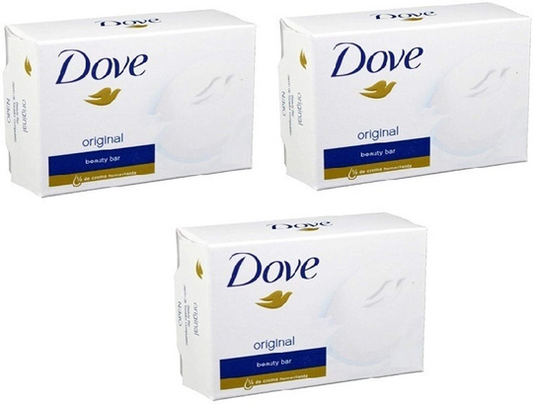 3x White Moisturizing Cream Beauty Bar Dove 90g / 3.75 Oz (Pack of 3)