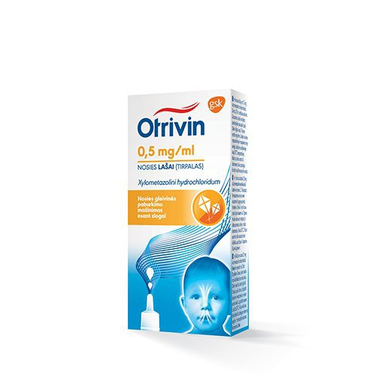 Otrivin 0.05% nasal drops, 10 ml