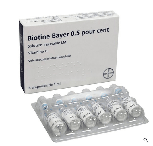 Biotin Bayer 0.5% Vitamine H - hair loss solution - 6 pcs - Maple Wellness Supplements