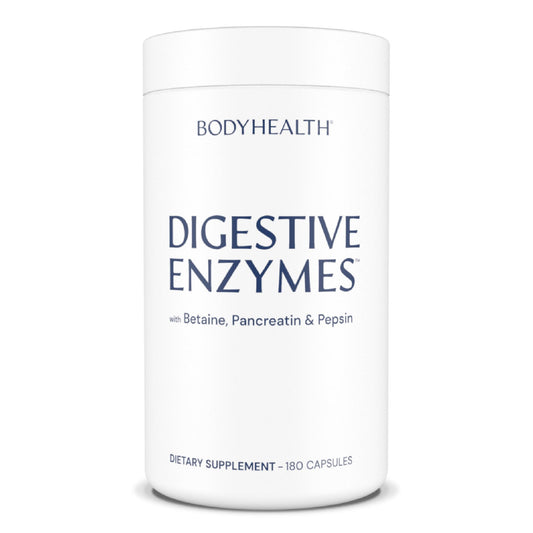 BodyHealth Digestive Enzymes Full Spectrum Digestive Support (180 caps), Betaine, Pepsin, Pancreatin BPP Loaded with Enzymes and Probiotics, Re - Maple Wellness Supplements