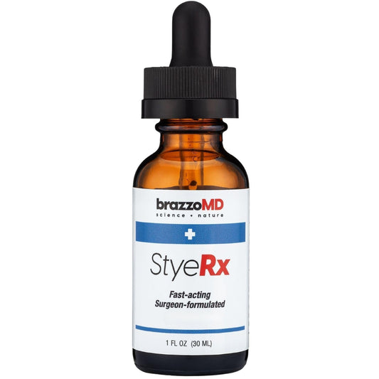 brazmedics brazzoMD Stye Relief - Physician-formulated - Assists Chalazions, Made with Arnica & Calendula 1.0 Fl Oz. - Maple Wellness Supplements