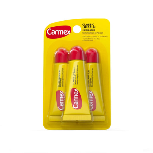 Carmex Original Flavor Moisturizing Lip Balm Tube Value Pack,0.35 Ounce (3 Count) - Maple Wellness Supplements