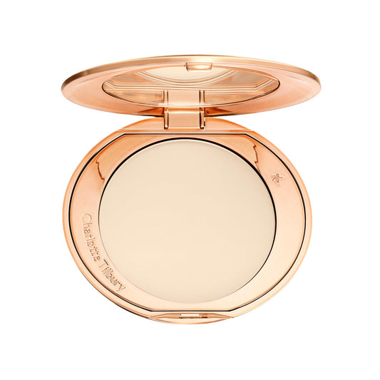Charlotte Tilbury Airbrush Flawless Finish Setting Powder - Pore-Blurring Pressed Powder for Face Makeup to Minimize Shine with a Soft-Focus Finish - 1 Fair - Maple Wellness Supplements