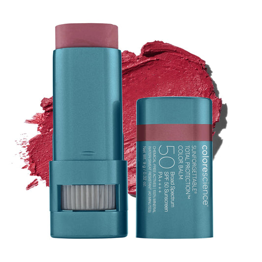 Colorescience Sunforgettable Total Protection Color Balm SPF 50, for Cheeks & Lips | Berry - Maple Wellness Supplements