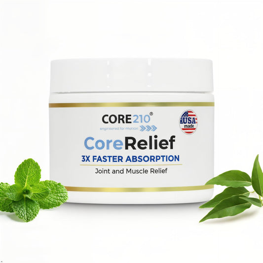 CopperJoint CoreRelief 2oz - Joint Pain Relief Cream for Knee, Neck, Hip, Shoulder & Simple Backache, Arthritis Cream Pain Reliever, Daily Cooling Non-Greasy Menthol Sore Muscle Rub - Maple Wellness Supplements