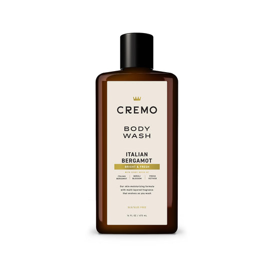 Cremo Body Wash for Men, Rich-Lathering Italian Bergamot, 16 Fl Oz - Maple Wellness Supplements