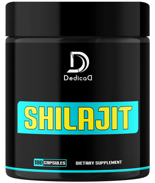 DEDICAD 1000Mg Shilajit Capsules - 180 Counts - Shilajit Supplement for Body Balance, Heart, Brain & Immune Health Support - Contains Natural Fulvic, Humic Acid & 85 Others - Maple Wellness Supplements